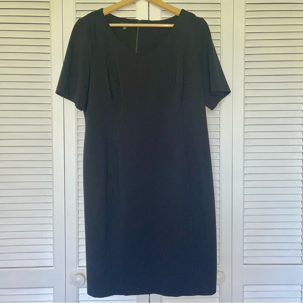 Talbots Black Sheath Dress